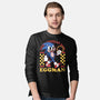 Game Mascot Hedgehog Runner-Mens-Long Sleeved-Tee-Studio Mootant