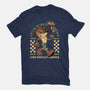 Game Mascot Crash Mask-Womens-Fitted-Tee-Studio Mootant