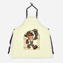 Game Mascot Crash Mask-Unisex-Kitchen-Apron-Studio Mootant