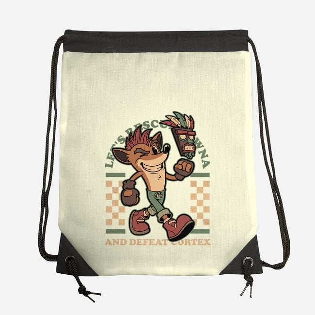 Game Mascot Crash Mask-None-Drawstring-Bag-Studio Mootant