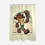 Game Mascot Crash Mask-None-Polyester-Shower Curtain-Studio Mootant