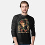 Game Mascot Crash Mask-Mens-Long Sleeved-Tee-Studio Mootant