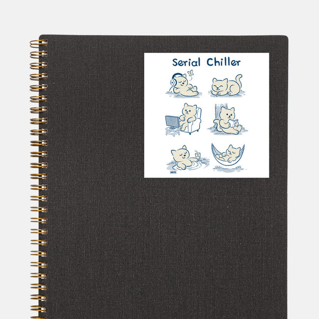 Serial Chiller Cat-None-Glossy-Sticker-worlddominationforcats