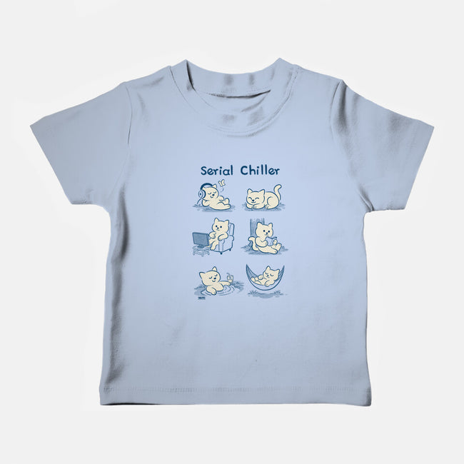 Serial Chiller Cat-Baby-Basic-Tee-worlddominationforcats