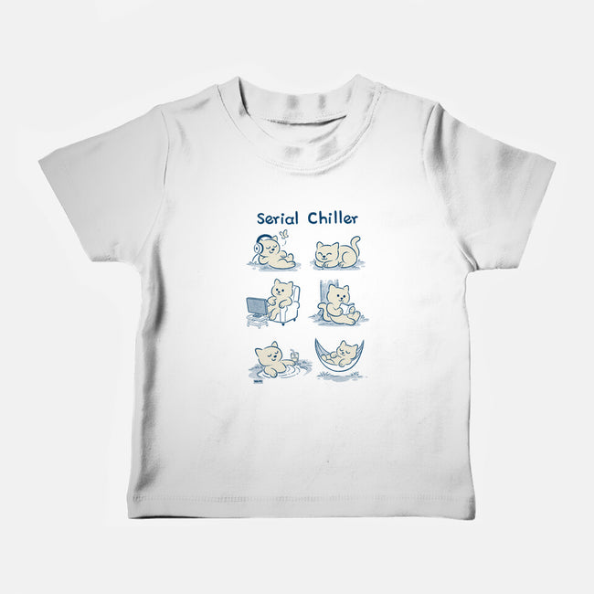 Serial Chiller Cat-Baby-Basic-Tee-worlddominationforcats