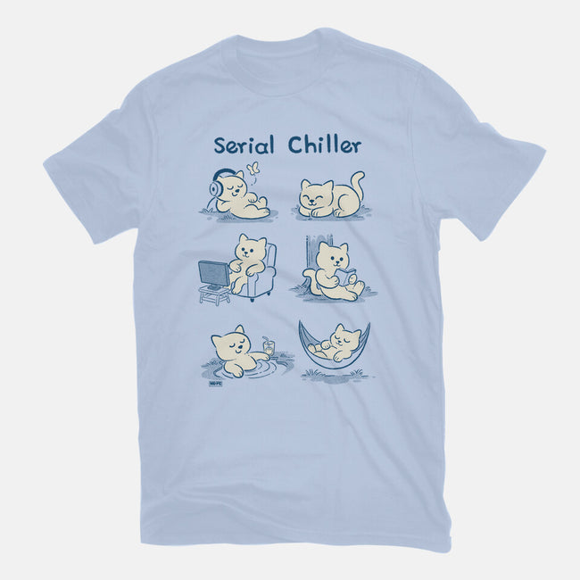 Serial Chiller Cat-Mens-Basic-Tee-worlddominationforcats