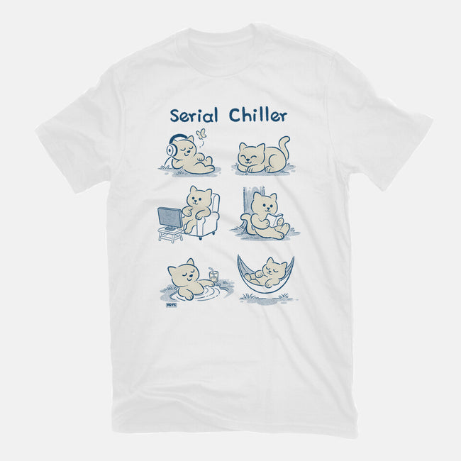 Serial Chiller Cat-Womens-Basic-Tee-worlddominationforcats