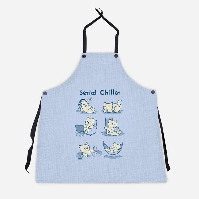 Serial Chiller Cat-Unisex-Kitchen-Apron-worlddominationforcats