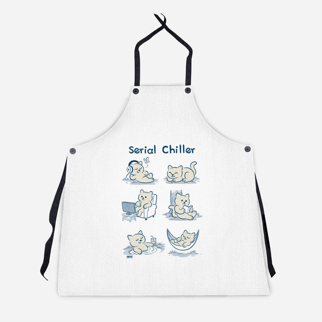 Serial Chiller Cat-Unisex-Kitchen-Apron-worlddominationforcats