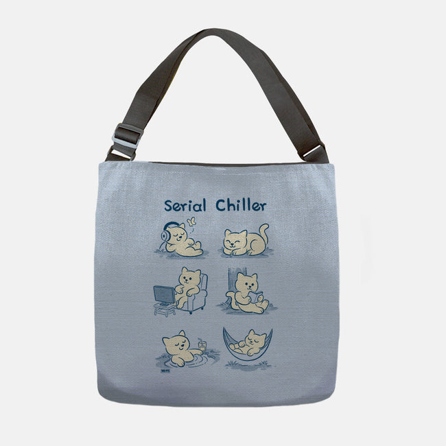Serial Chiller Cat-None-Adjustable Tote-Bag-worlddominationforcats