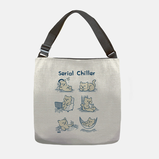 Serial Chiller Cat-None-Adjustable Tote-Bag-worlddominationforcats