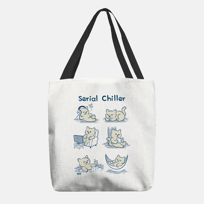 Serial Chiller Cat-None-Basic Tote-Bag-worlddominationforcats