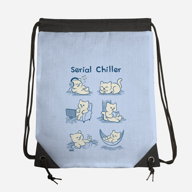 Serial Chiller Cat-None-Drawstring-Bag-worlddominationforcats
