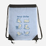 Serial Chiller Cat-None-Drawstring-Bag-worlddominationforcats