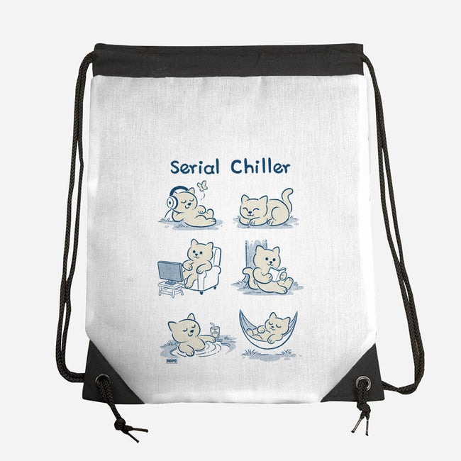 Serial Chiller Cat-None-Drawstring-Bag-worlddominationforcats