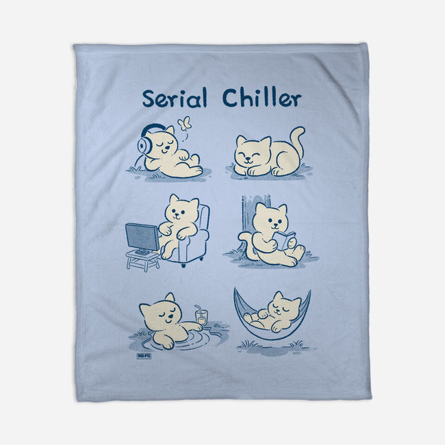 Serial Chiller Cat-None-Fleece-Blanket-worlddominationforcats