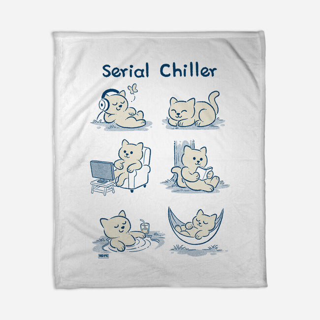 Serial Chiller Cat-None-Fleece-Blanket-worlddominationforcats