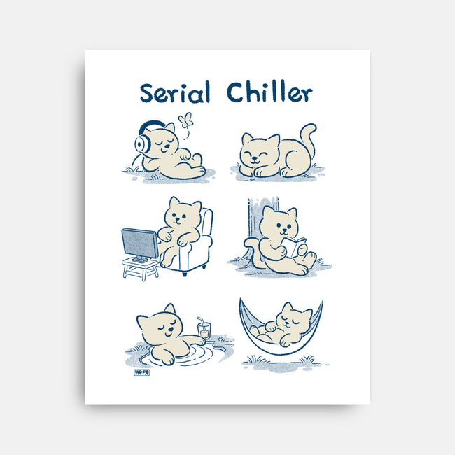 Serial Chiller Cat-None-Stretched-Canvas-worlddominationforcats