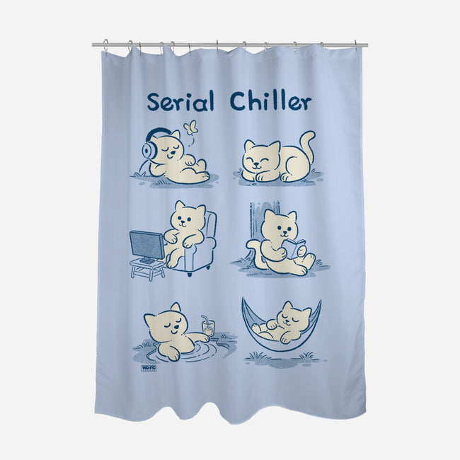 Serial Chiller Cat-None-Polyester-Shower Curtain-worlddominationforcats