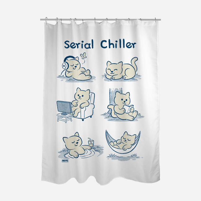 Serial Chiller Cat-None-Polyester-Shower Curtain-worlddominationforcats