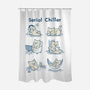 Serial Chiller Cat-None-Polyester-Shower Curtain-worlddominationforcats