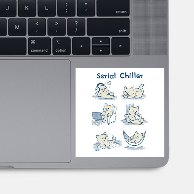 Serial Chiller Cat-None-Glossy-Sticker-worlddominationforcats