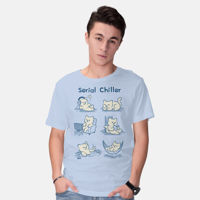 Serial Chiller Cat-Mens-Basic-Tee-worlddominationforcats