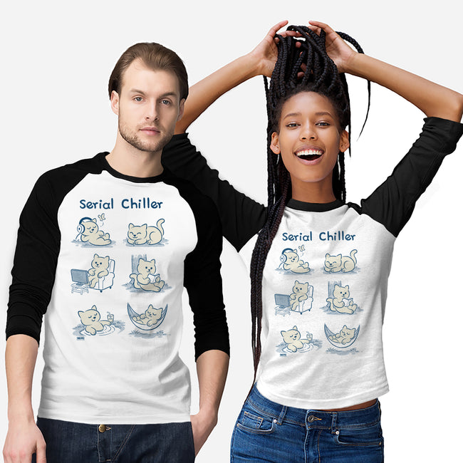 Serial Chiller Cat-Unisex-Baseball-Tee-worlddominationforcats