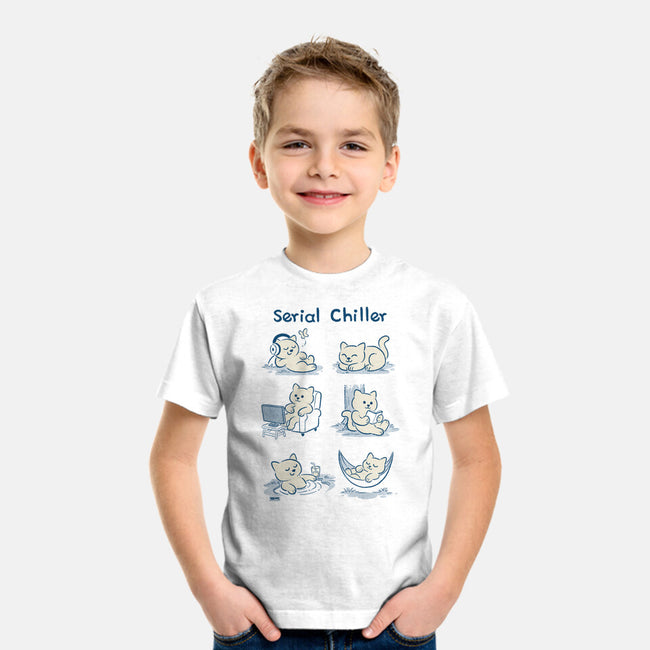 Serial Chiller Cat-Youth-Basic-Tee-worlddominationforcats