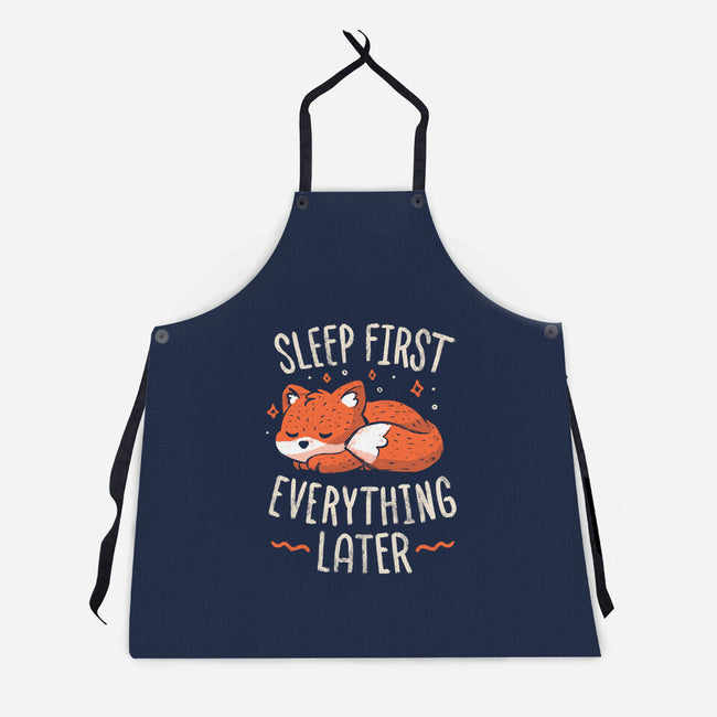 Sleep First Everything Later-Unisex-Kitchen-Apron-koalastudio