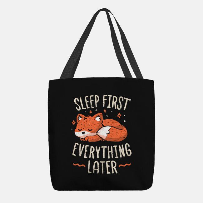 Sleep First Everything Later-None-Basic Tote-Bag-koalastudio