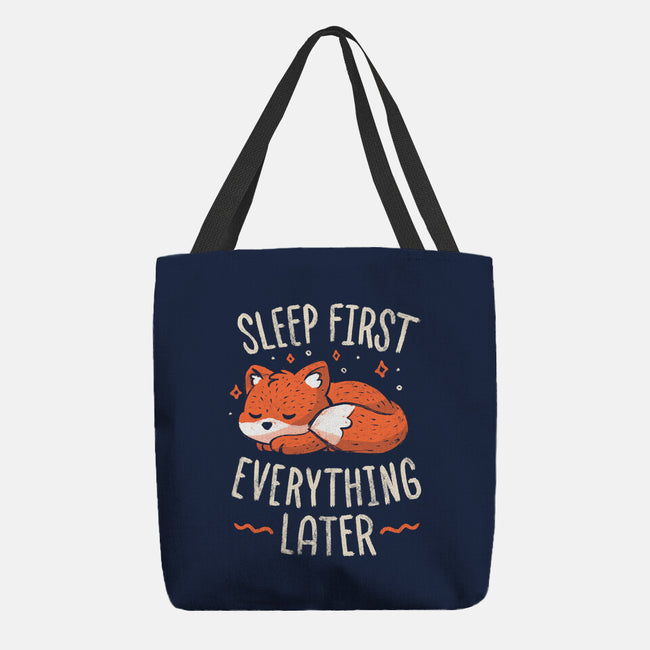 Sleep First Everything Later-None-Basic Tote-Bag-koalastudio