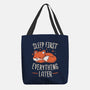 Sleep First Everything Later-None-Basic Tote-Bag-koalastudio