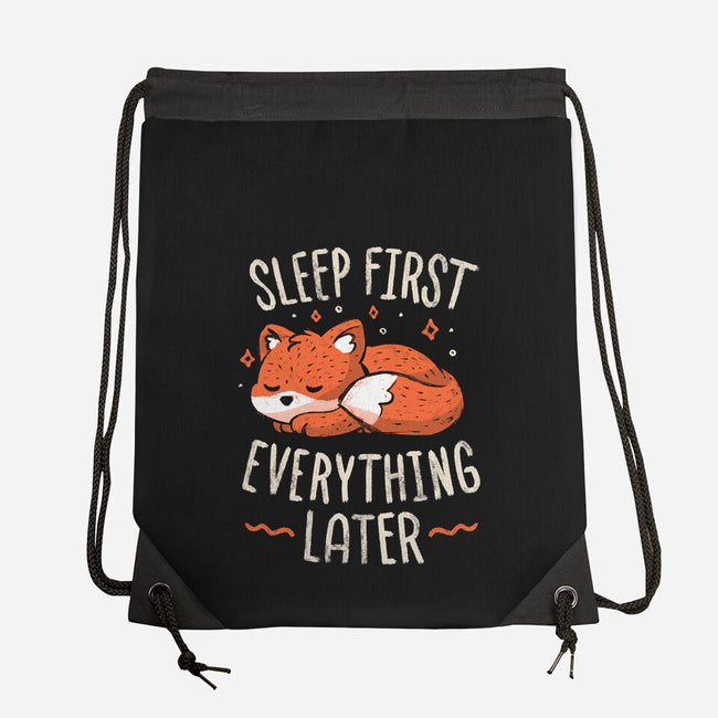 Sleep First Everything Later-None-Drawstring-Bag-koalastudio