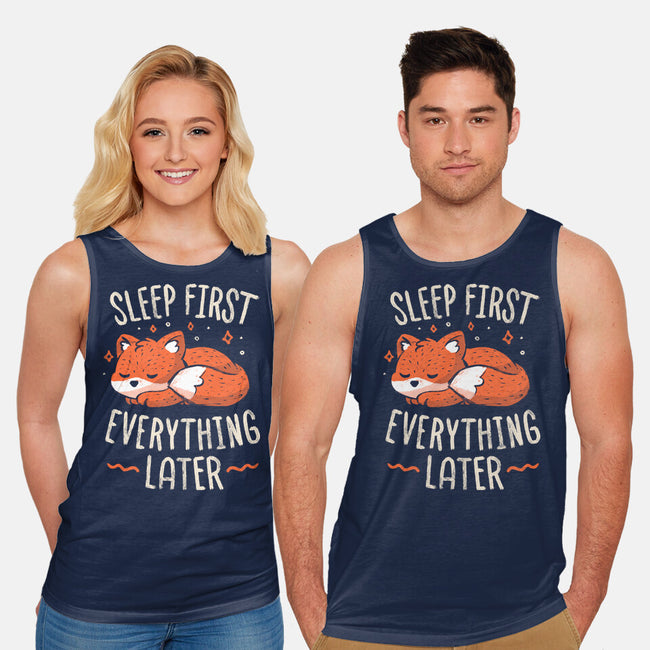 Sleep First Everything Later-Unisex-Basic-Tank-koalastudio