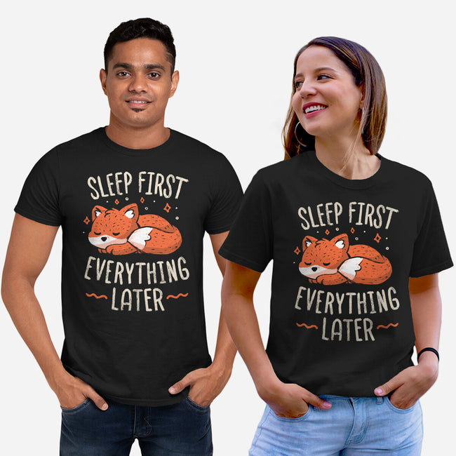 Sleep First Everything Later-Unisex-Basic-Tee-koalastudio