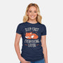 Sleep First Everything Later-Womens-Fitted-Tee-koalastudio