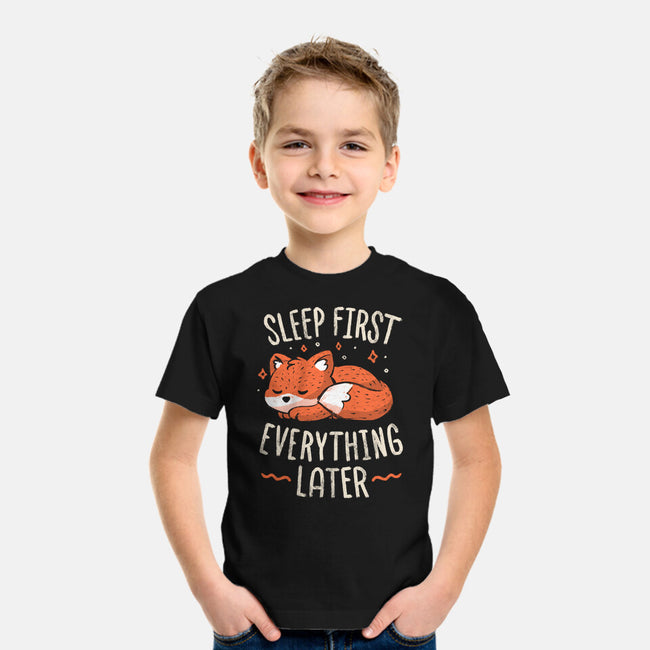 Sleep First Everything Later-Youth-Basic-Tee-koalastudio