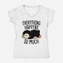 Everything Happens So Much-Womens-V-Neck-Tee-koalastudio