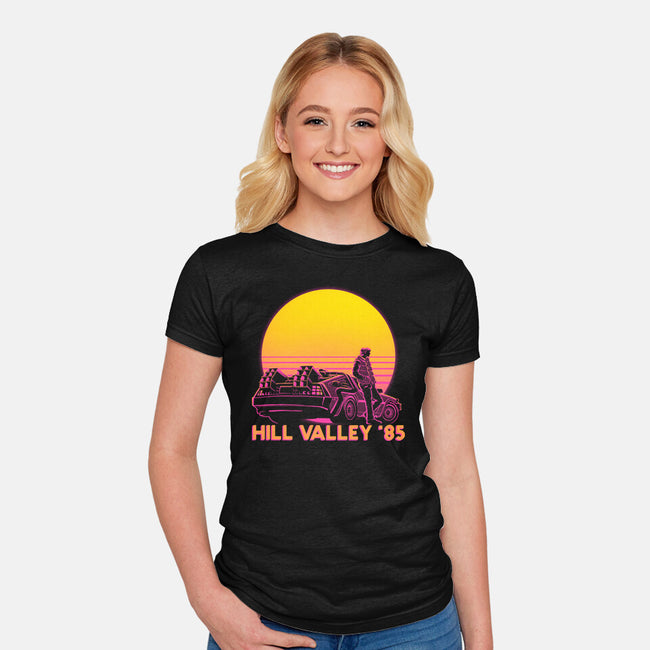 Hill Valley 85-Womens-Fitted-Tee-rmatix
