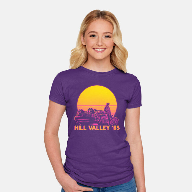 Hill Valley 85-Womens-Fitted-Tee-rmatix
