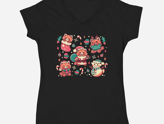 Festive Red Pandas
