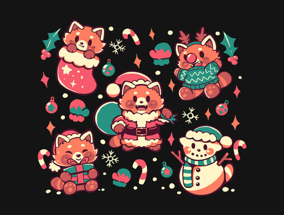 Festive Red Pandas