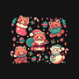 Festive Red Pandas-Mens-Heavyweight-Tee-TechraNova