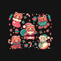 Festive Red Pandas-None-Drawstring-Bag-TechraNova