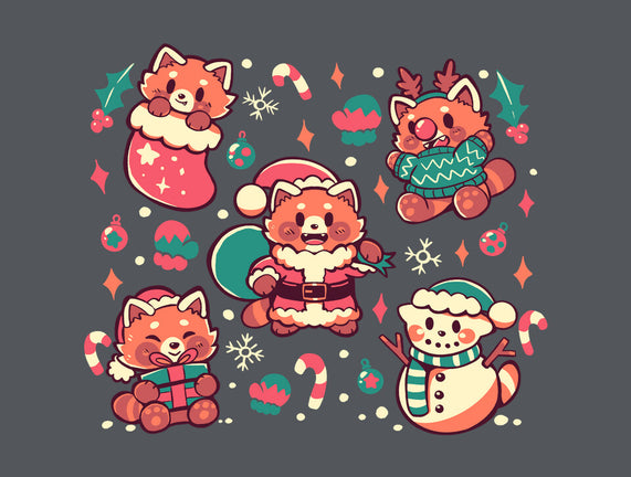 Festive Red Pandas