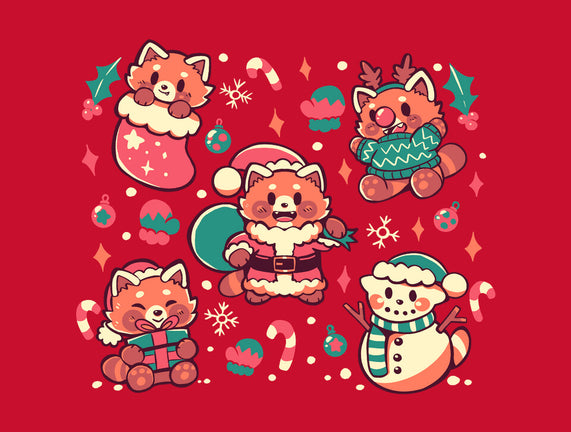 Festive Red Pandas