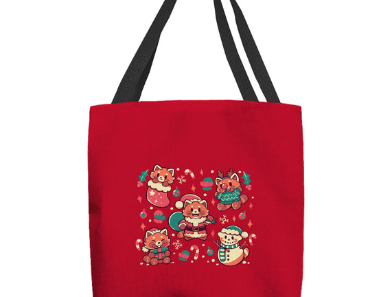 Festive Red Pandas