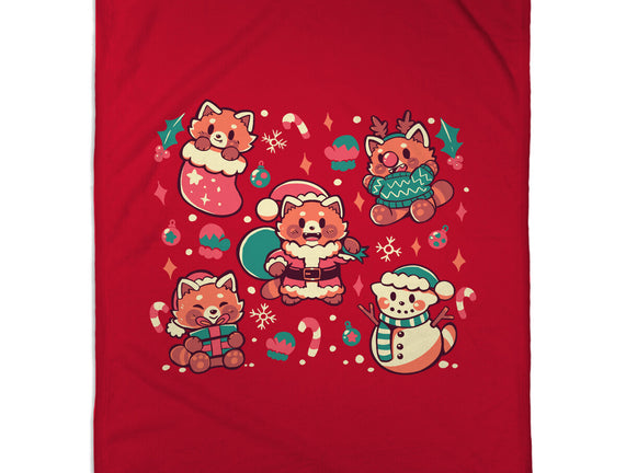 Festive Red Pandas