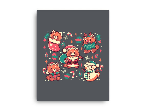 Festive Red Pandas